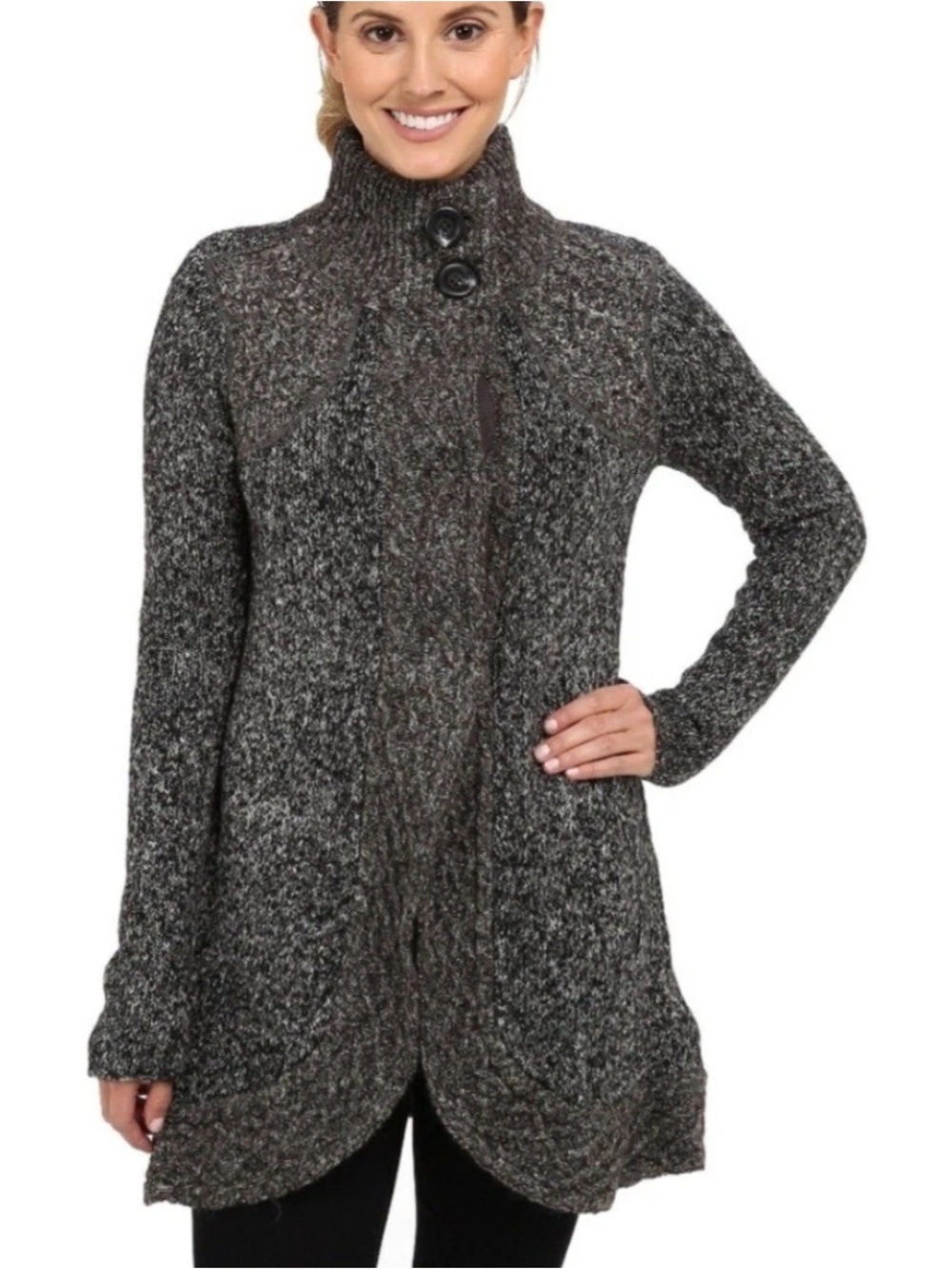 Prana Angelica duster gray sweater